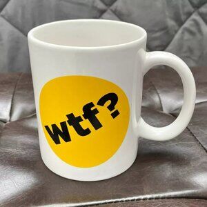 Liquid Logic ‘WTF?’ White Coffee Cup Mug